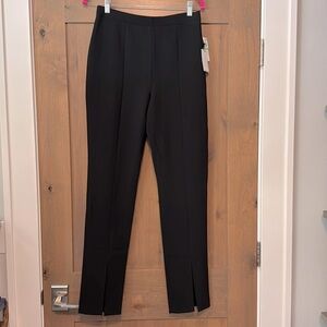 NWT 1. State split front hem Trouser Slack pants Womens 8 Black Office Work fall